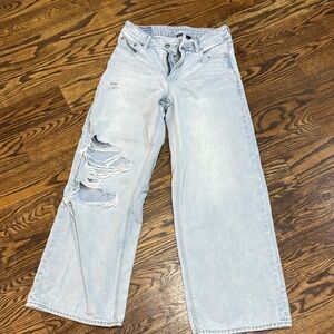 American Eagle Outfitters Light Blue Straight Leg Jeans